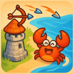 Tower vs Crabs Beach Defense Unlimited Money Mod Apk 1.1